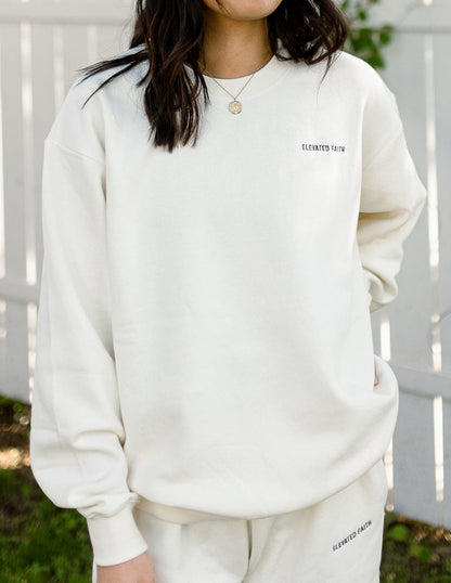 Basics White Sand Unisex Crewneck - A-1 Thread Vault
