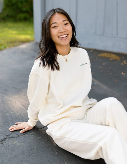 Basics White Sand Unisex Crewneck - A-1 Thread Vault