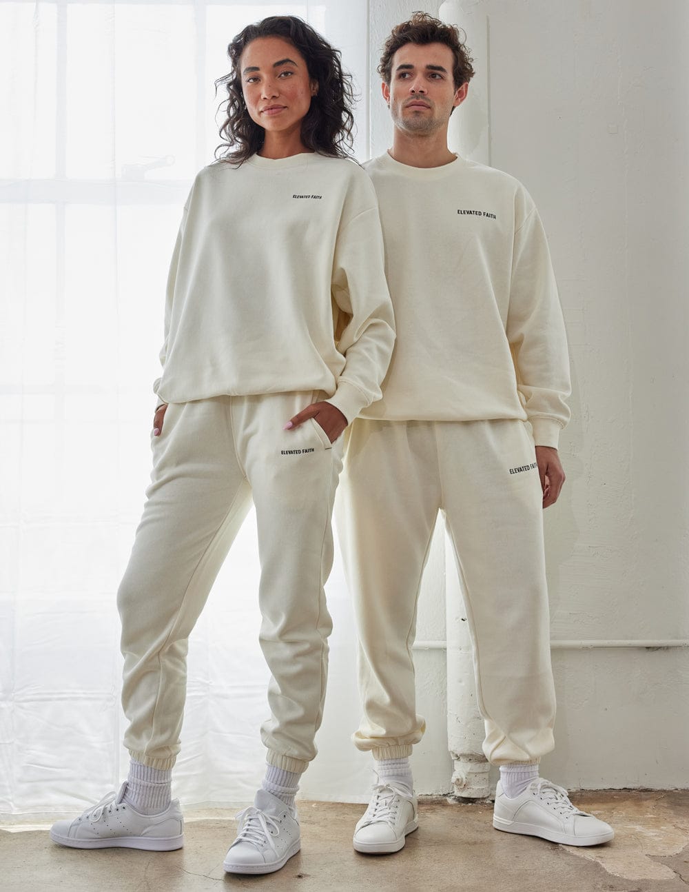 Basics White Sand Unisex Crewneck - A-1 Thread Vault