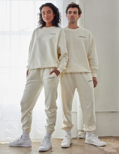Basics White Sand Unisex Crewneck - A-1 Thread Vault