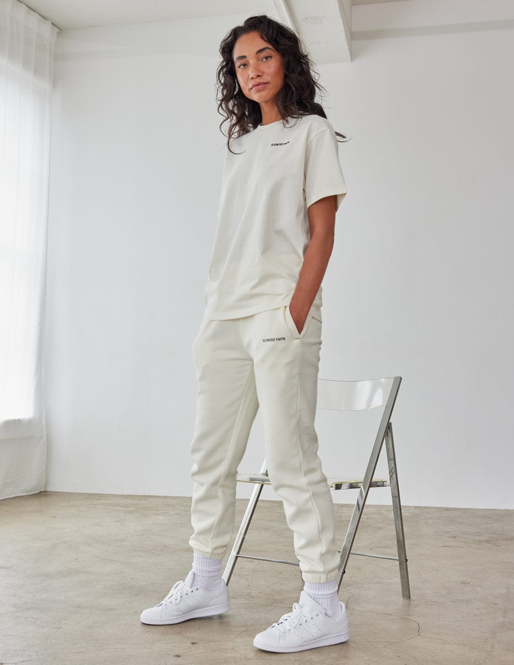 Basics White Sand Unisex Sweatpant - A-1 Thread Vault