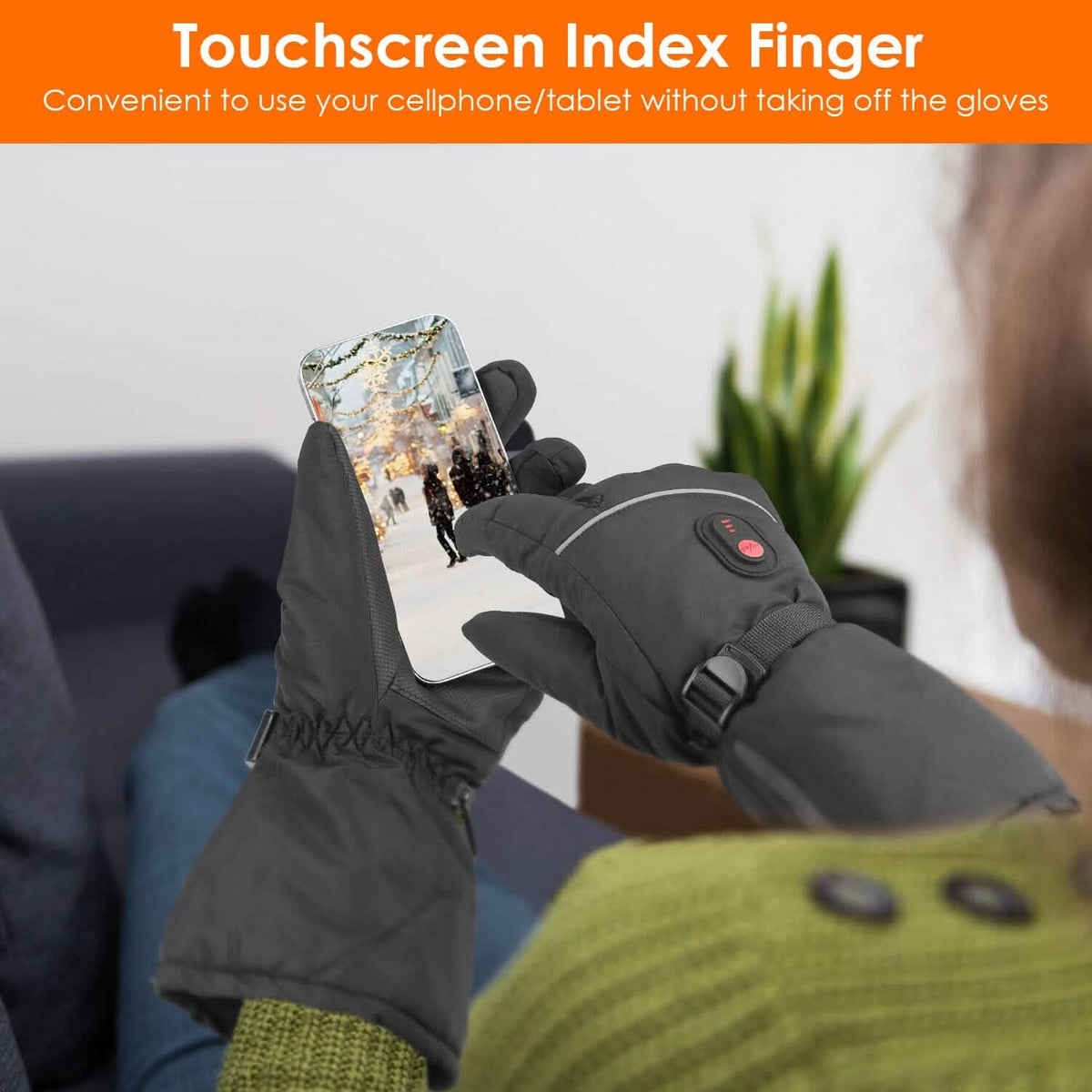 Battery Powered USB Touchscreen Thermal Gloves - A-1 Thread Vault