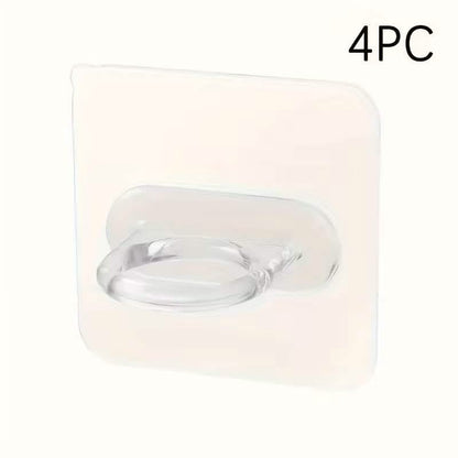 4-Pack Clear Adhesive Utility Hooks - A-1 Thread Vault