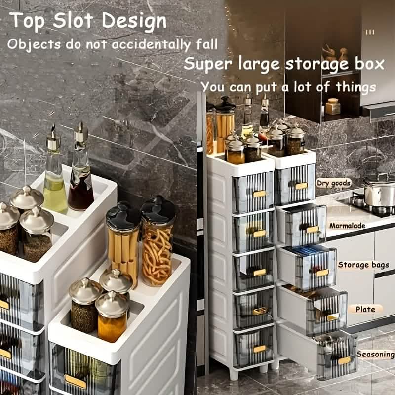 Slimline Multi-Drawer Storage Cabinet – 3, 4, or 6 Layer - A-1 Thread Vault