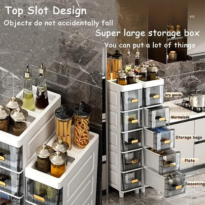 Slimline Multi-Drawer Storage Cabinet – 3, 4, or 6 Layer - A-1 Thread Vault