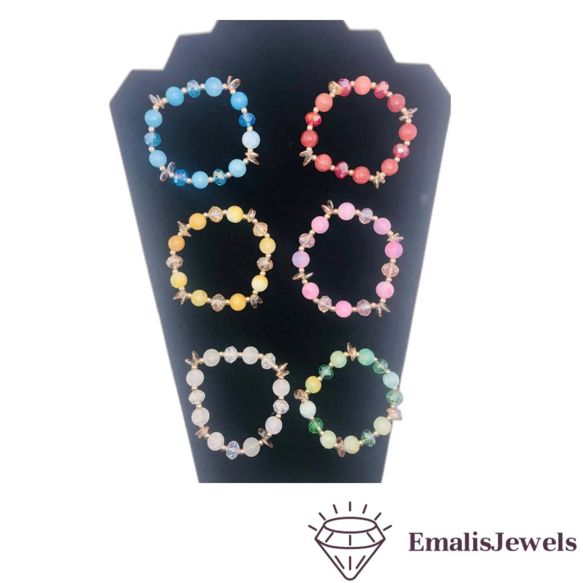 Beautiful Handmade Stone and Glass Beads Bracelets - A-1 Thread Vault