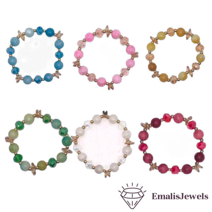 Beautiful Handmade Stone and Glass Beads Bracelets - A-1 Thread Vault