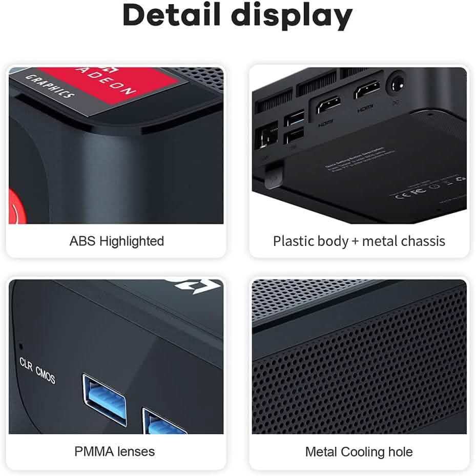 Beelink SER5 Versatile Mini PC, AMD Ryzen 5 5560U(up to 4.0GHz) 6C/12T (Refurbished) - A-1 Thread Vault