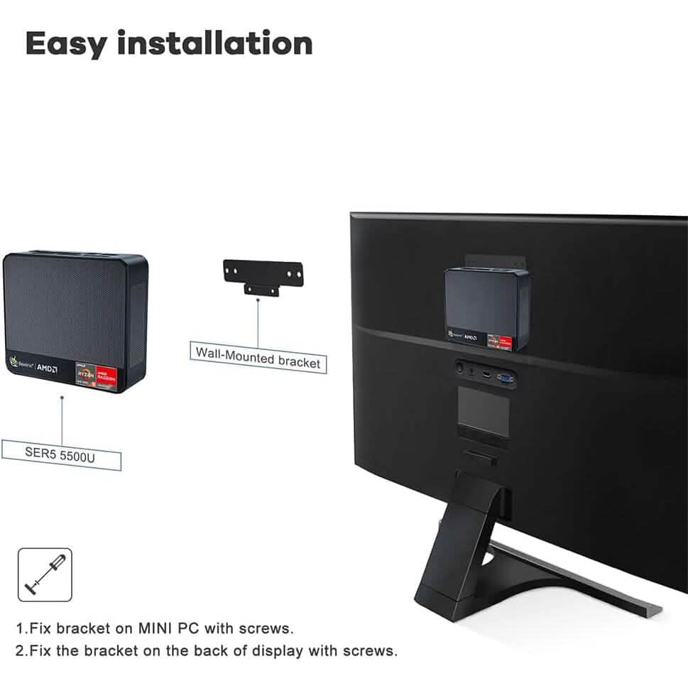 Beelink SER5 Versatile Mini PC, AMD Ryzen 5 5560U(up to 4.0GHz) 6C/12T (Refurbished) - A-1 Thread Vault