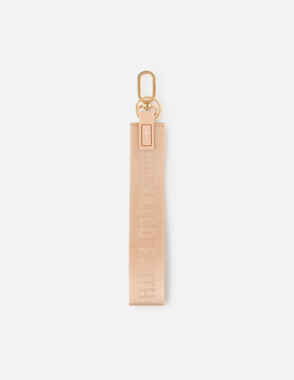 Beige Oversized Logo Keychain - A-1 Thread Vault