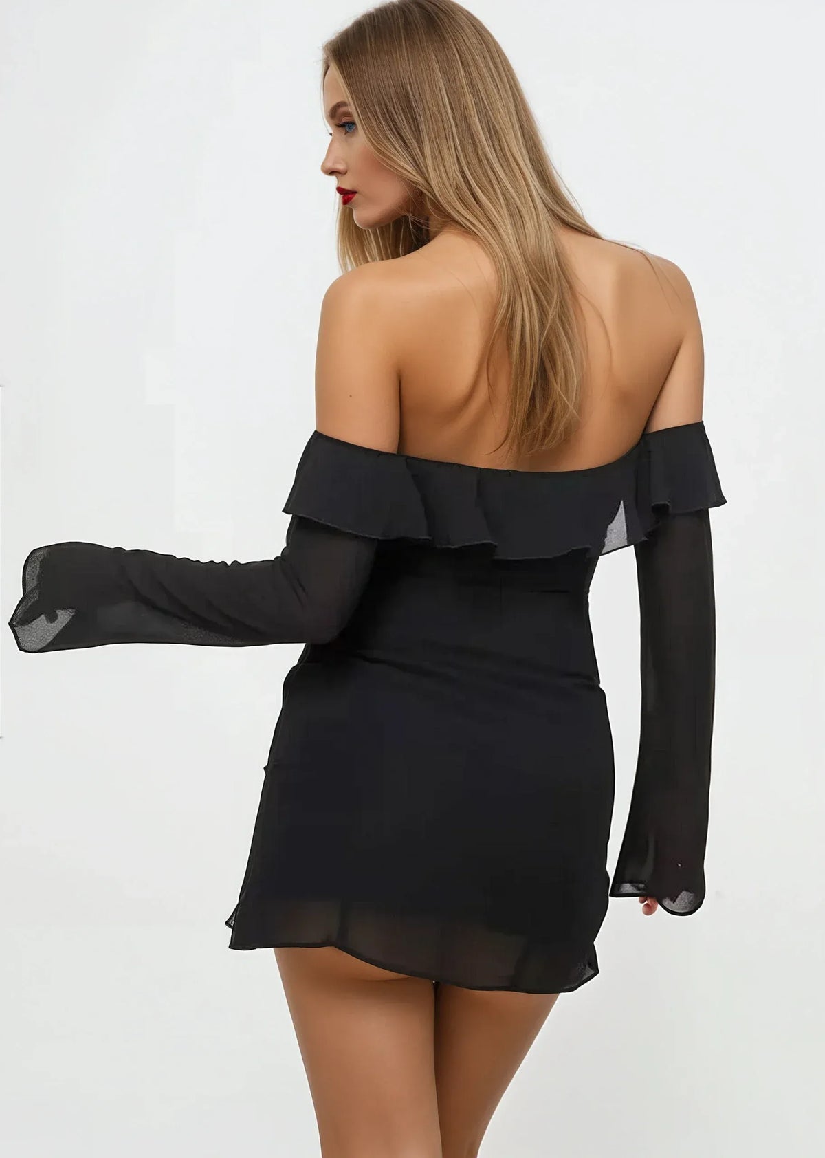Bell Sleeve Mini Dress - A-1 Thread Vault