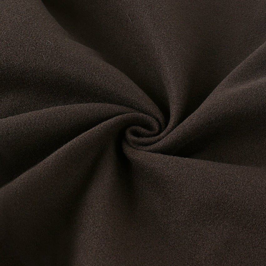 Belted Wool Coat with Shell Brooch(MS255) - A-1 Thread Vault