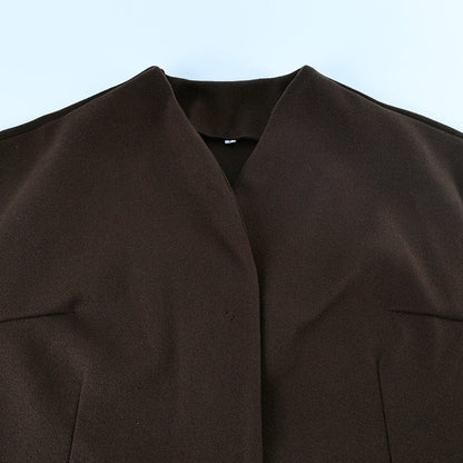 Belted Wool Coat with Shell Brooch(MS255) - A-1 Thread Vault