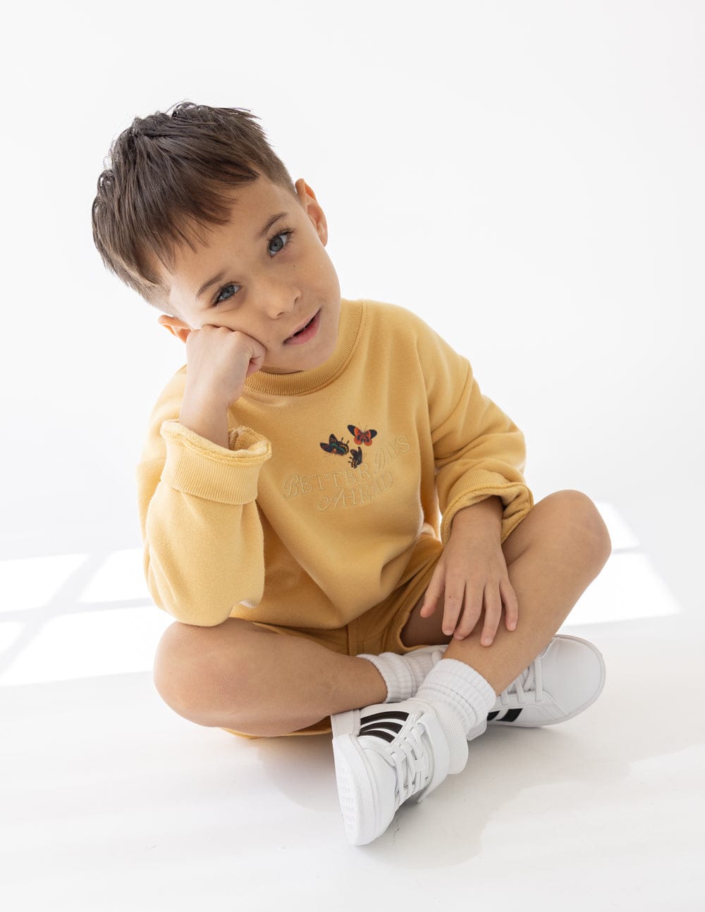 Better Days Butterfly Kids Crewneck - A-1 Thread Vault