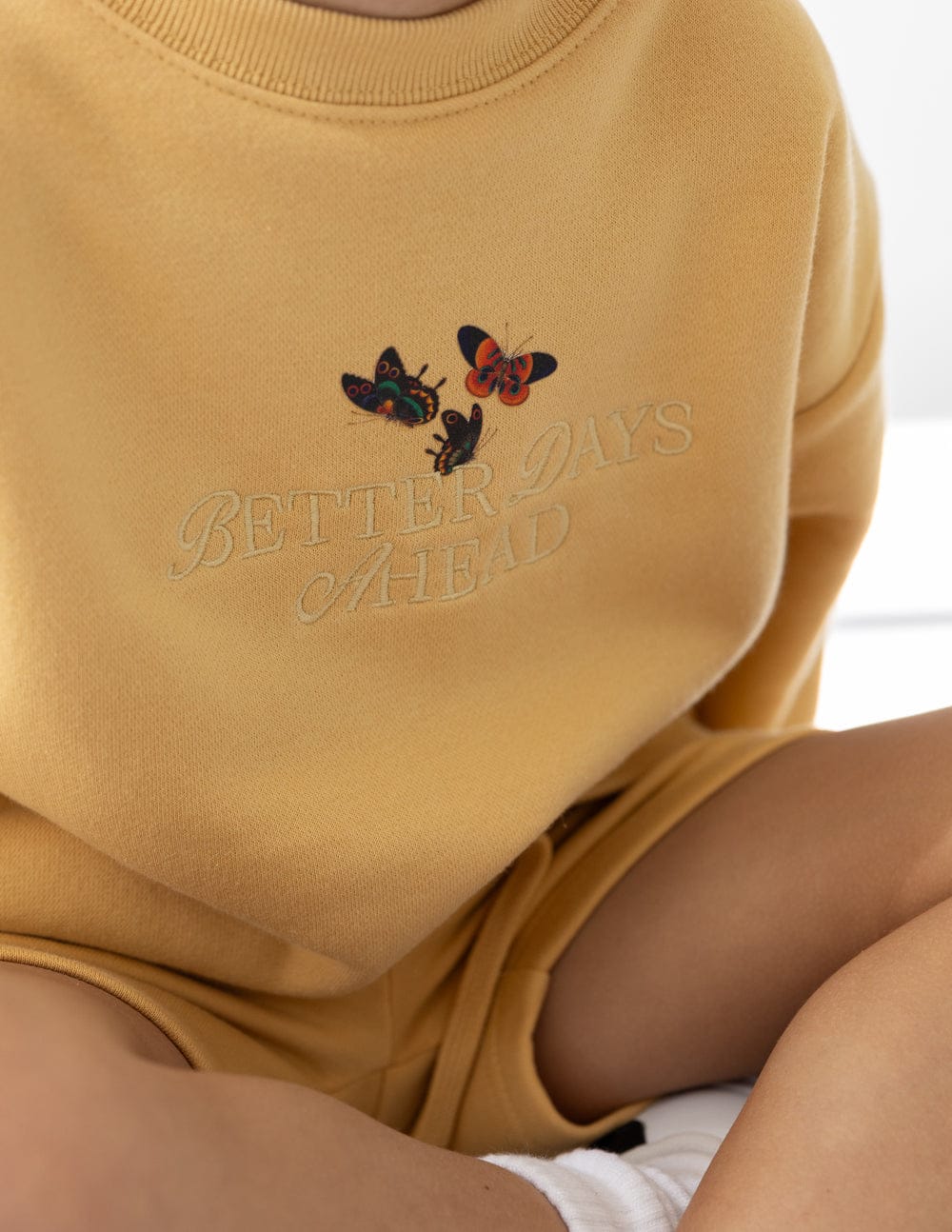 Better Days Butterfly Kids Crewneck - A-1 Thread Vault