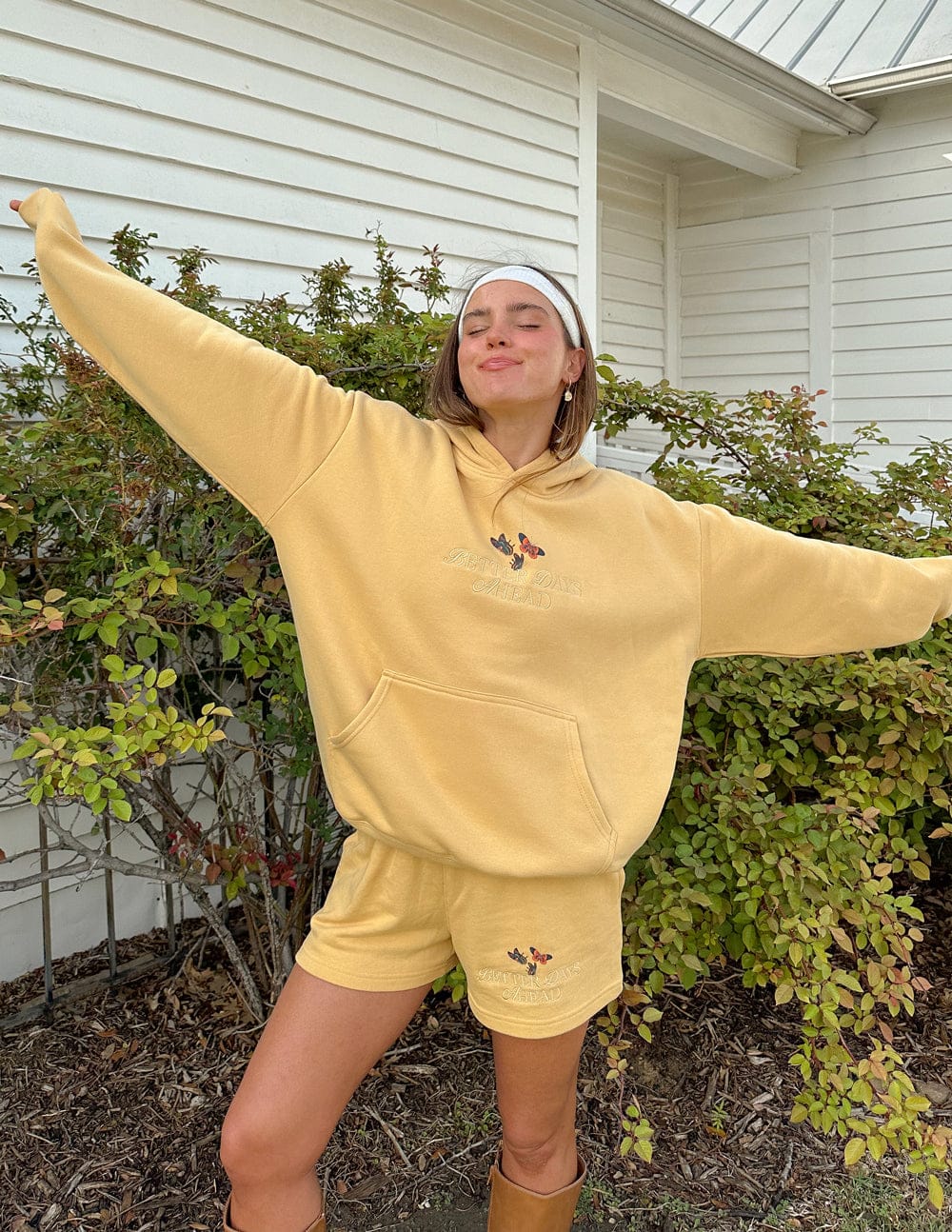 Better Days Butterfly Unisex Hoodie - A-1 Thread Vault
