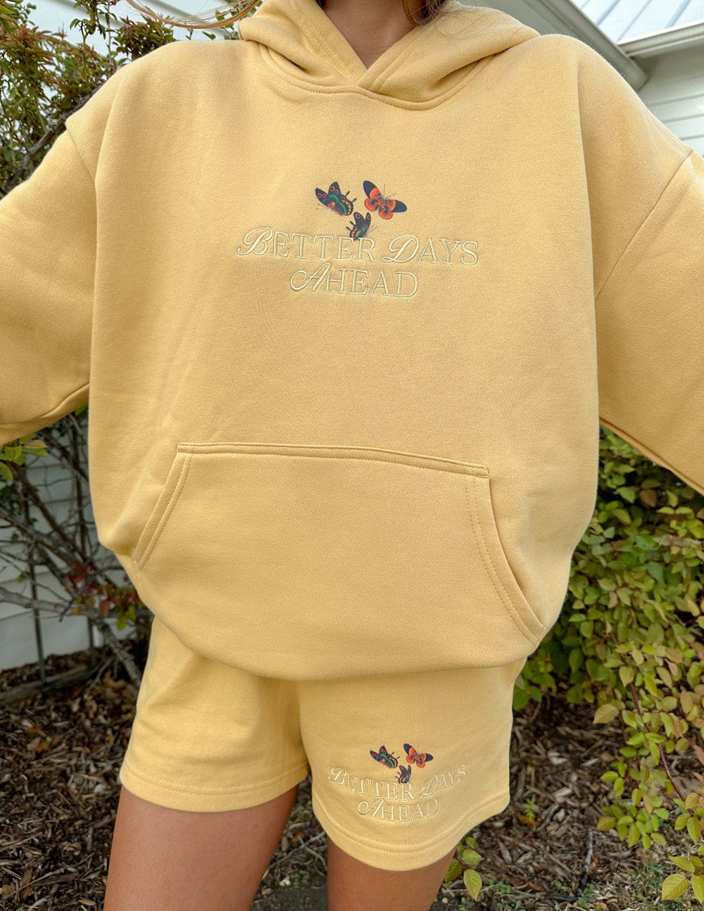 Better Days Butterfly Unisex Hoodie - A-1 Thread Vault