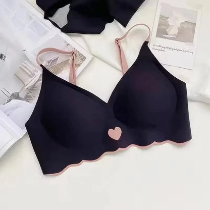BH Bralette Top Women's Underwear No Steel Ring Pure Desire Comfortable Upper Support Sling Adjustable Beauty Back Bra for women - A-1 Thread Vault