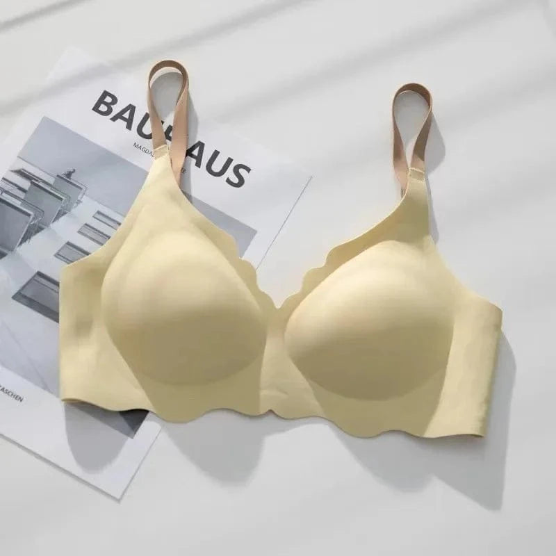 BH Bralette Top Women's Underwear No Steel Ring Pure Desire Comfortable Upper Support Sling Adjustable Beauty Back Bra for women - A-1 Thread Vault