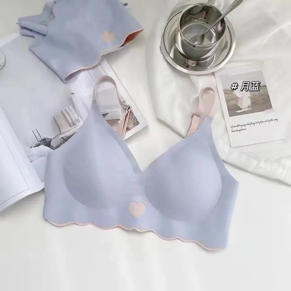 BH Bralette Top Women's Underwear No Steel Ring Pure Desire Comfortable Upper Support Sling Adjustable Beauty Back Bra for women - A-1 Thread Vault