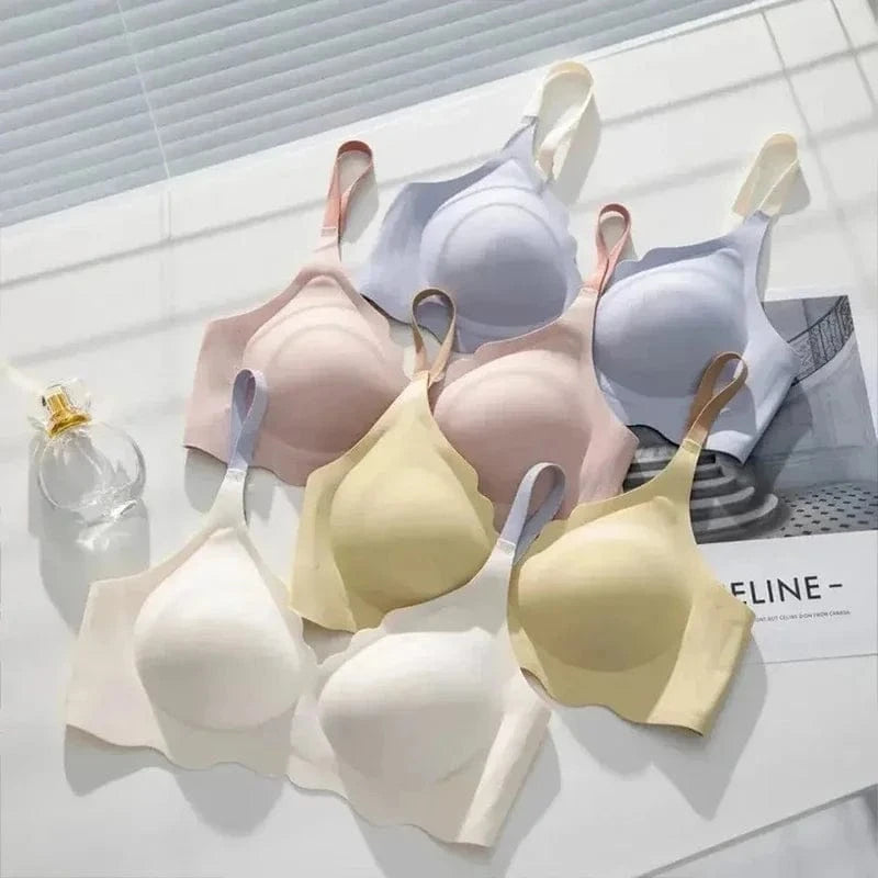 BH Bralette Top Women's Underwear No Steel Ring Pure Desire Comfortable Upper Support Sling Adjustable Beauty Back Bra for women - A-1 Thread Vault