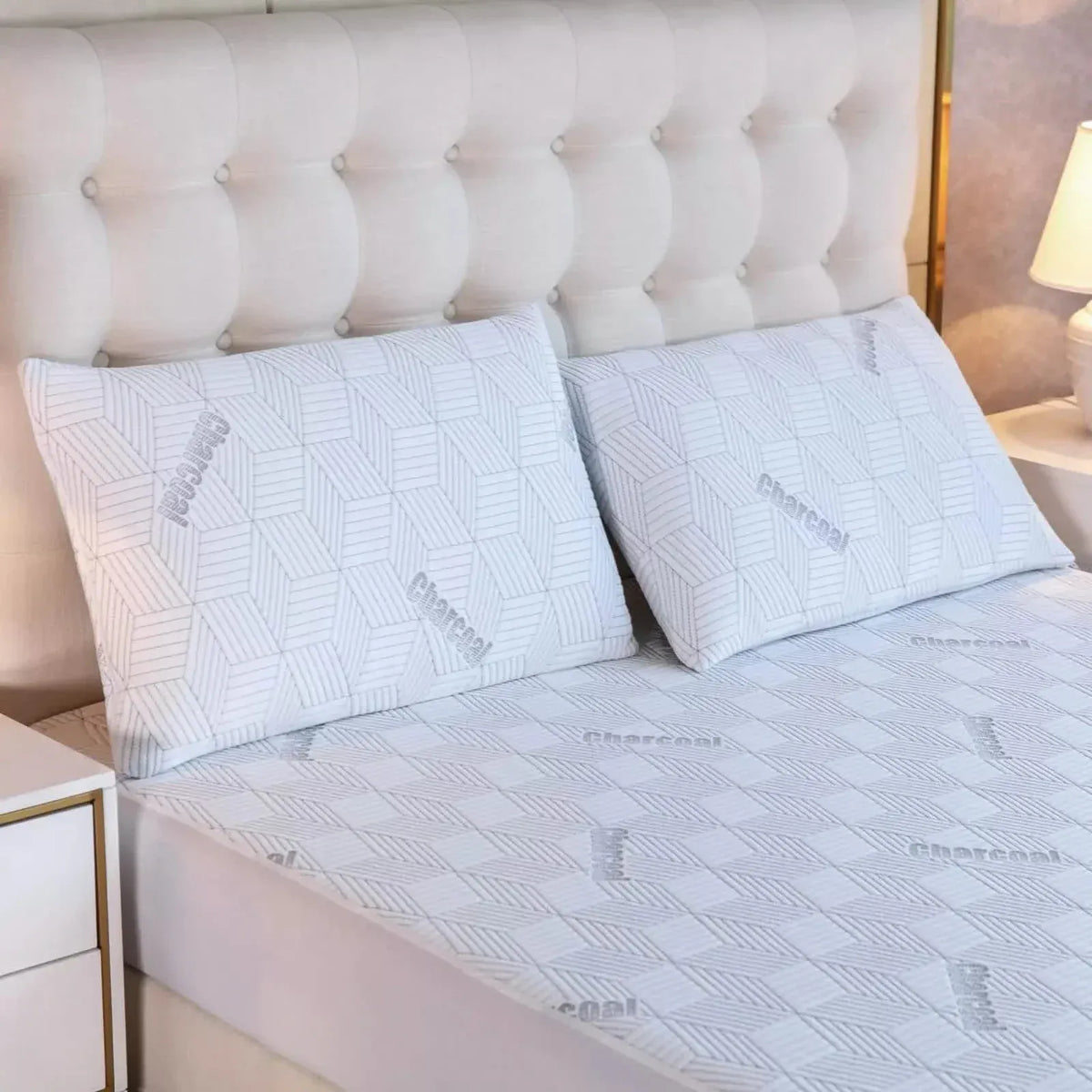 Bibb Home Charcoal Infused Waterproof Mattress Pad - A-1 Thread Vault