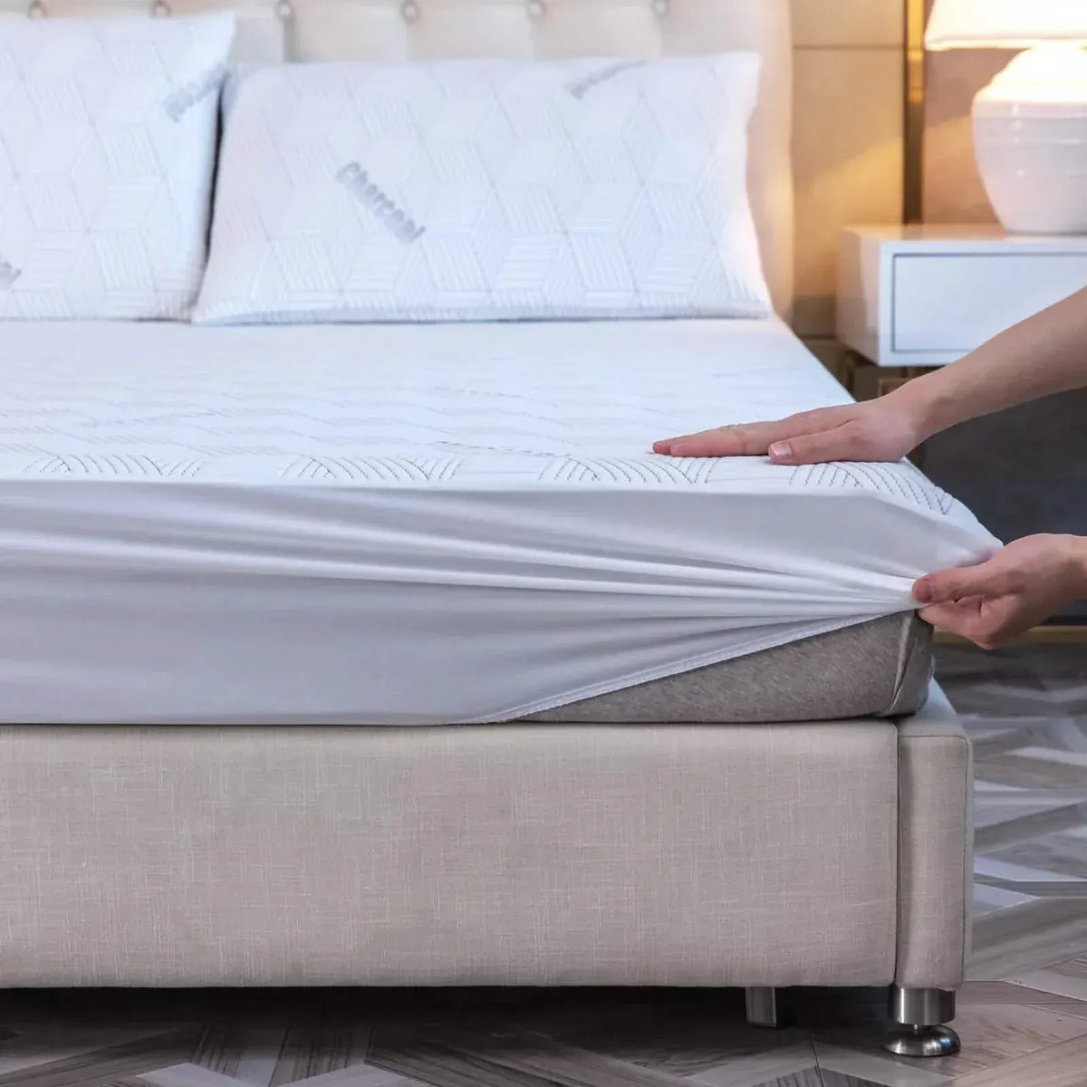 Bibb Home Charcoal Infused Waterproof Mattress Pad - A-1 Thread Vault