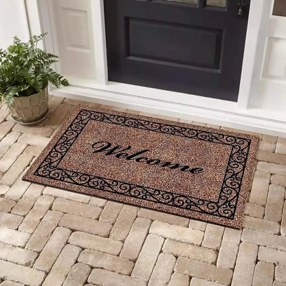 Bibb Home Coir Outdoor Printed Door Mat - A-1 Thread Vault