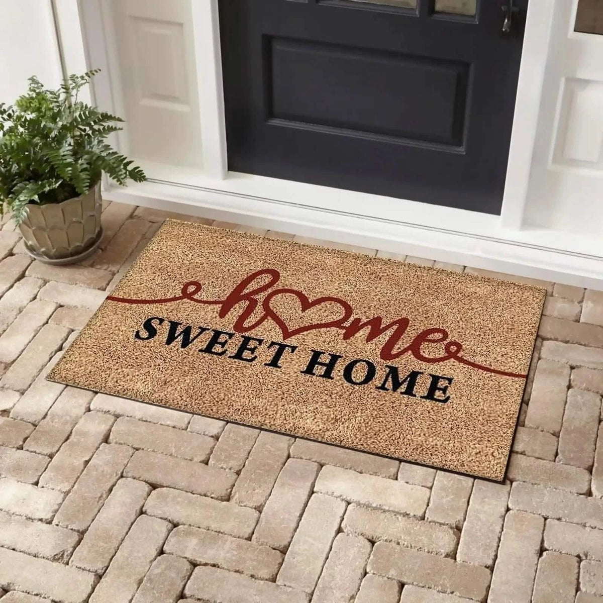 Bibb Home Coir Outdoor Printed Door Mat - A-1 Thread Vault