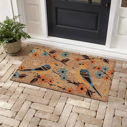 Bibb Home Coir Outdoor Printed Door Mat - A-1 Thread Vault