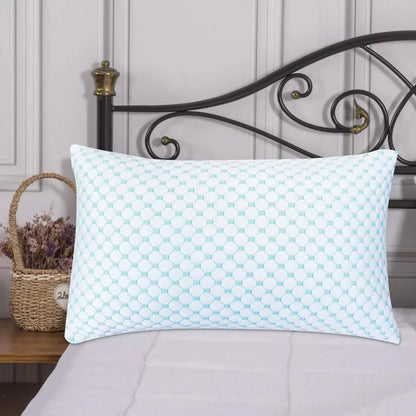 Bibb Home Cooling Memory Foam Pillow with Removable Cover - A-1 Thread Vault