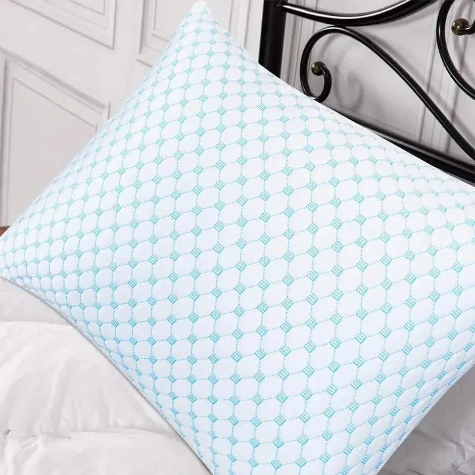 Bibb Home Cooling Memory Foam Pillow with Removable Cover - A-1 Thread Vault