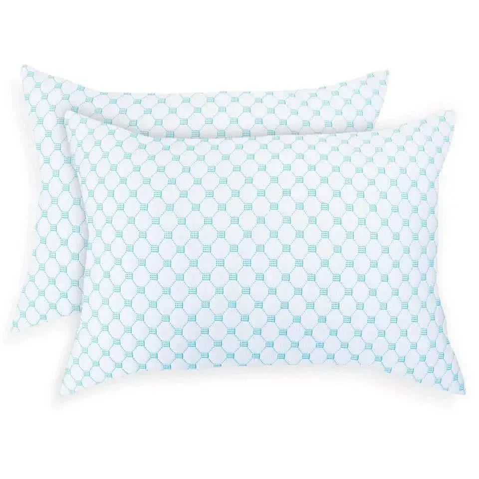 Bibb Home Cooling Memory Foam Pillow with Removable Cover - A-1 Thread Vault