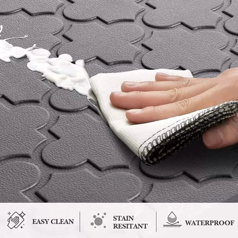 Bibb Home Trellis Embossed Anti Fatigue Foam Kitchen Mat - A-1 Thread Vault