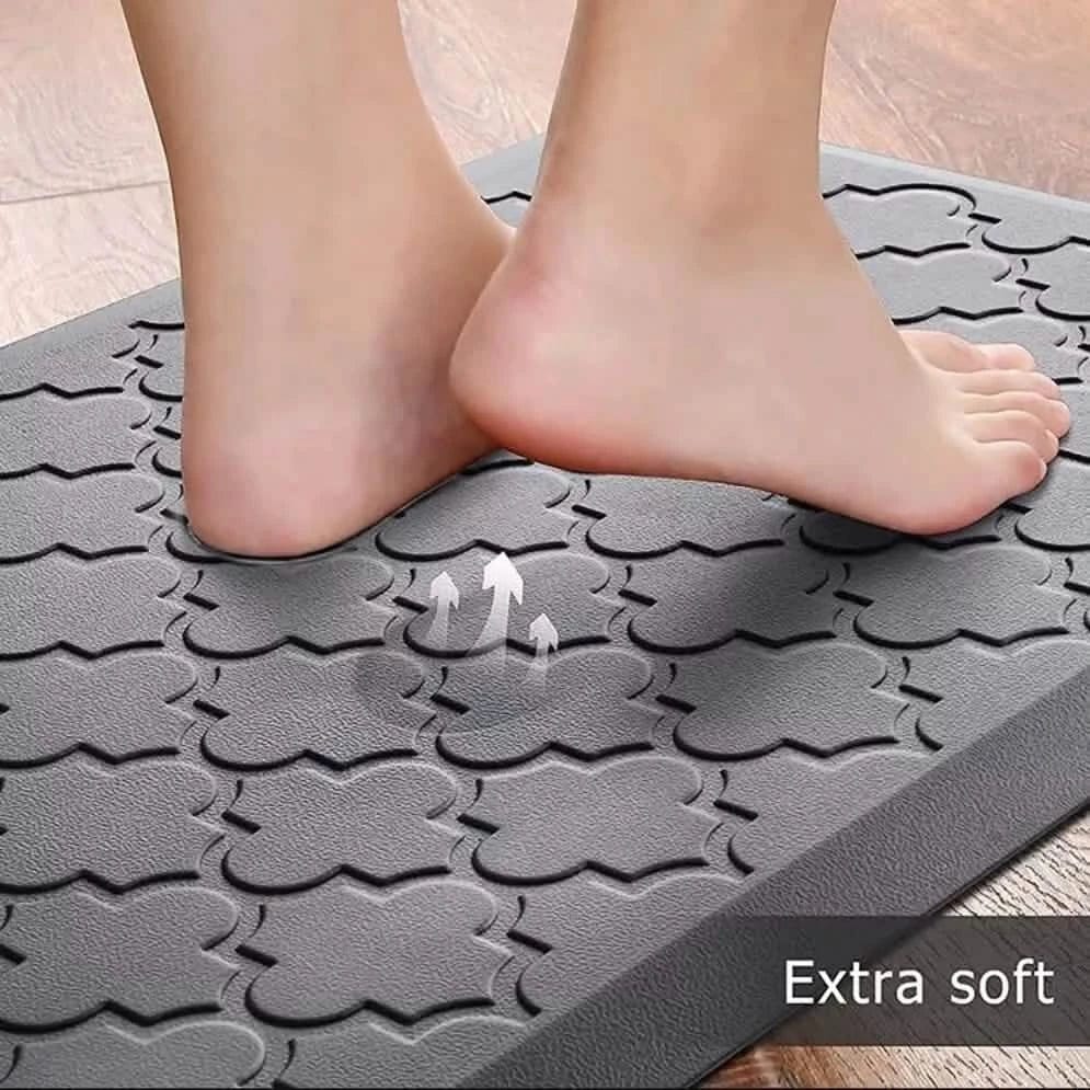 Bibb Home Trellis Embossed Anti Fatigue Foam Kitchen Mat - A-1 Thread Vault