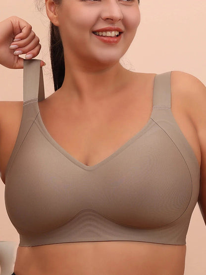 Big breasted sleeping bra for women 6XL without steel rims gathered without scars plus size vest yoga exercise anti sagging bra - A-1 Thread Vault