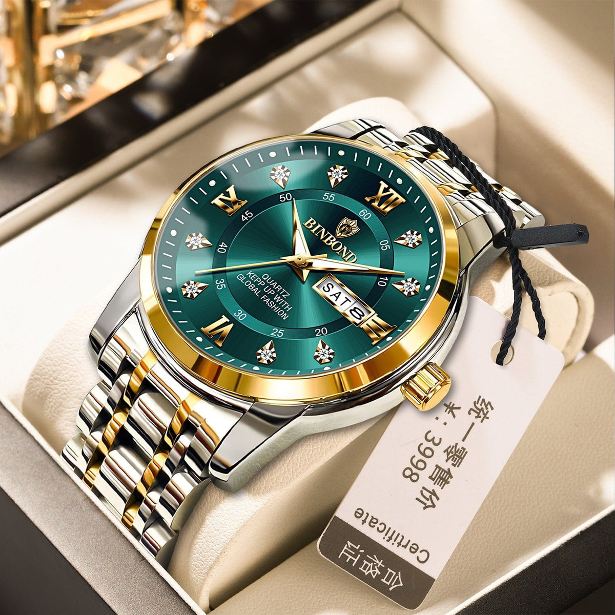 Binbang Business Light-Luxury Quartz Watch For Men - A-1 Thread Vault
