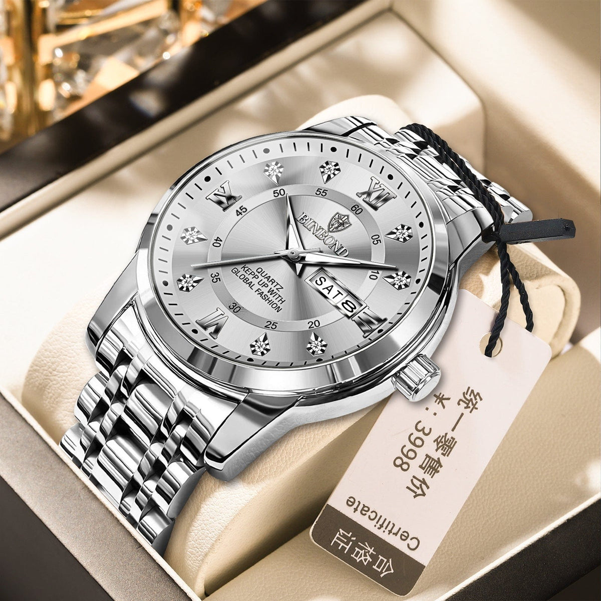 Binbang Business Light-Luxury Quartz Watch For Men - A-1 Thread Vault