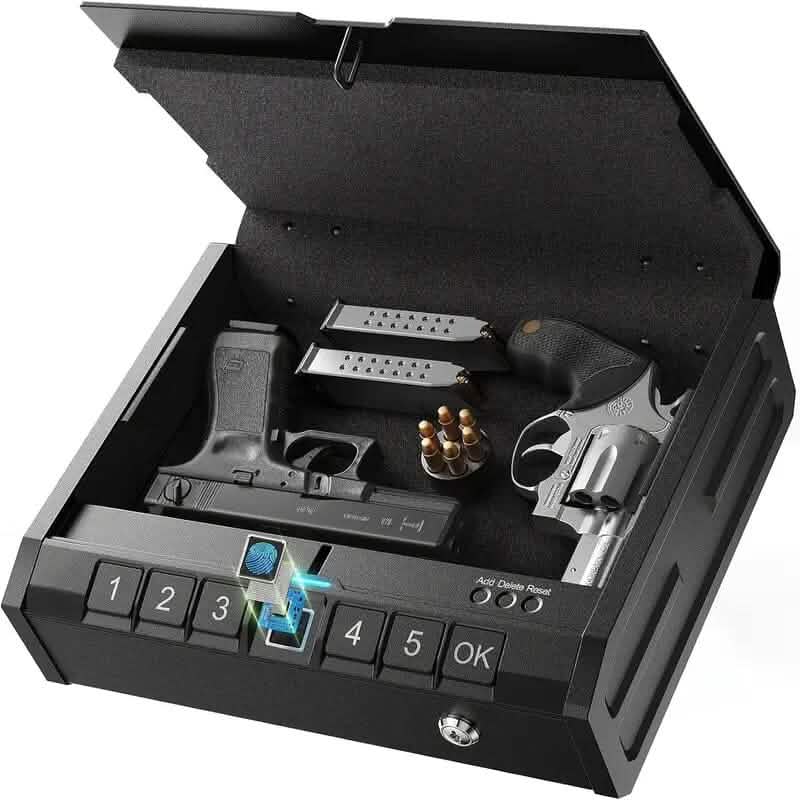 Biometric Gun Safe for Pistols - A-1 Thread Vault