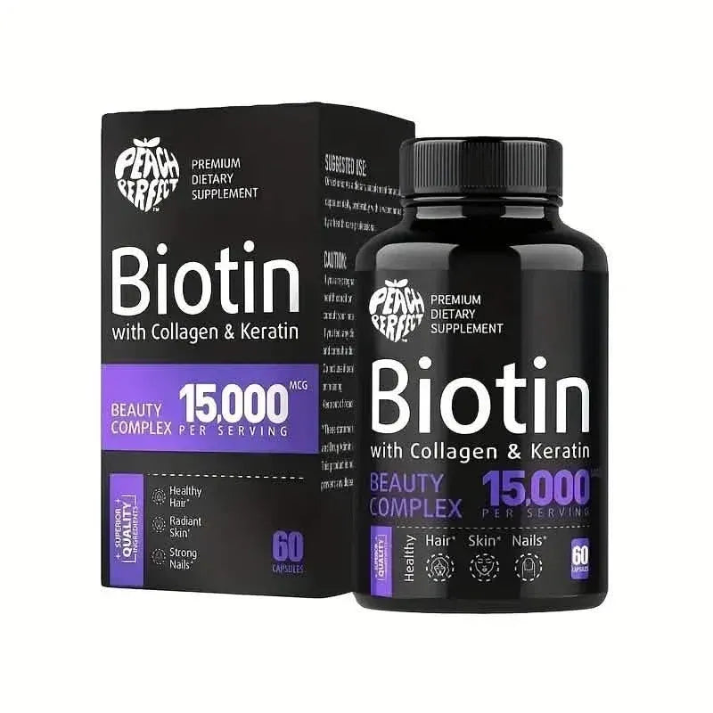 Biotin Capsules Multivitamin Collagen Keratin Supplement Hair Skin And Nail Vitamin - A-1 Thread Vault