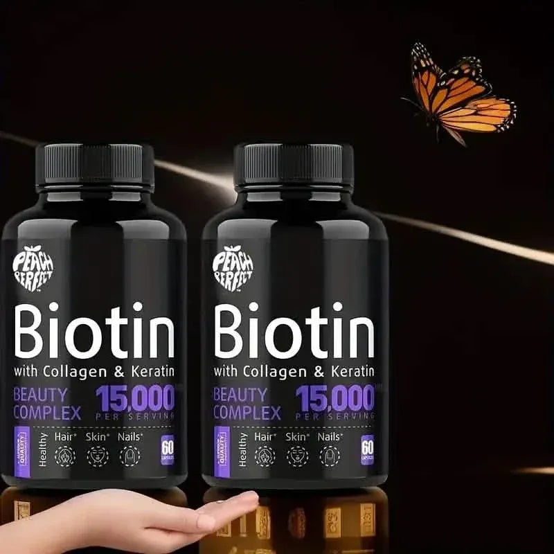 Biotin Capsules Multivitamin Collagen Keratin Supplement Hair Skin And Nail Vitamin - A-1 Thread Vault