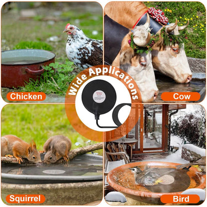 Bird Bath Deicer Outdoor Winter Water Heater Thermostatically Controlled - A-1 Thread Vault