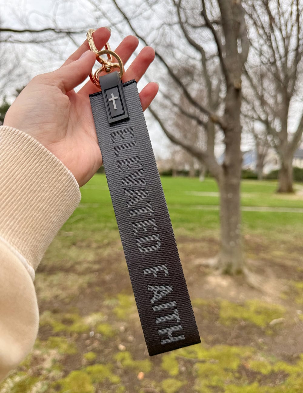 Black Oversized Logo Keychain - A-1 Thread Vault