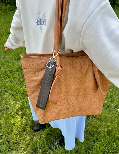 Black Oversized Logo Keychain - A-1 Thread Vault
