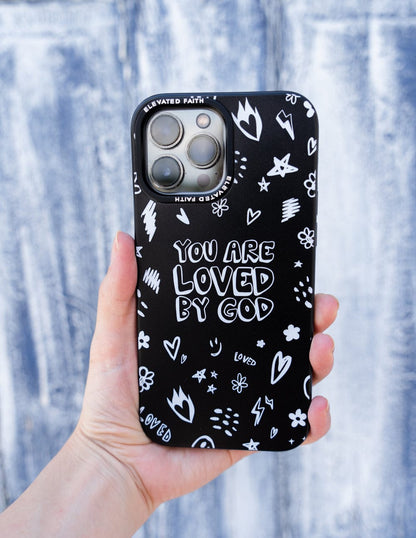 Black You Are Loved By God Phone Case - A-1 Thread Vault