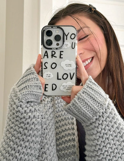 Black You Are So Loved Phone Case - A-1 Thread Vault