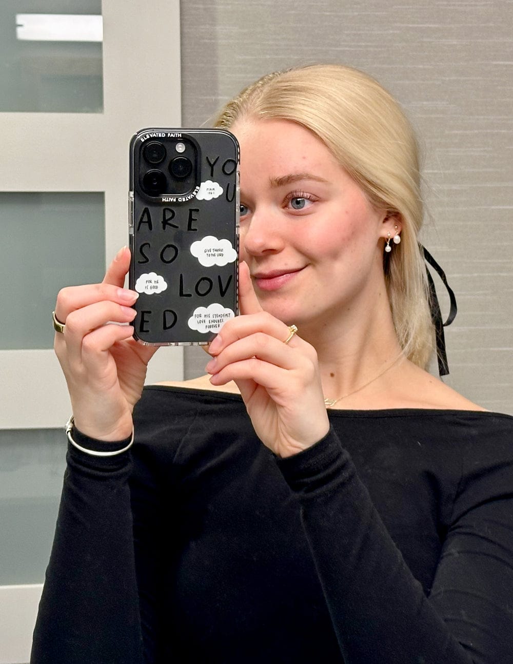 Black You Are So Loved Phone Case - A-1 Thread Vault