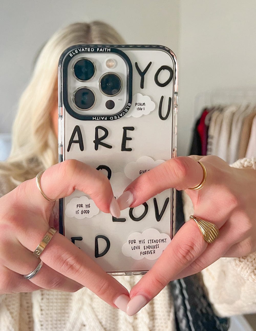 Black You Are So Loved Phone Case - A-1 Thread Vault