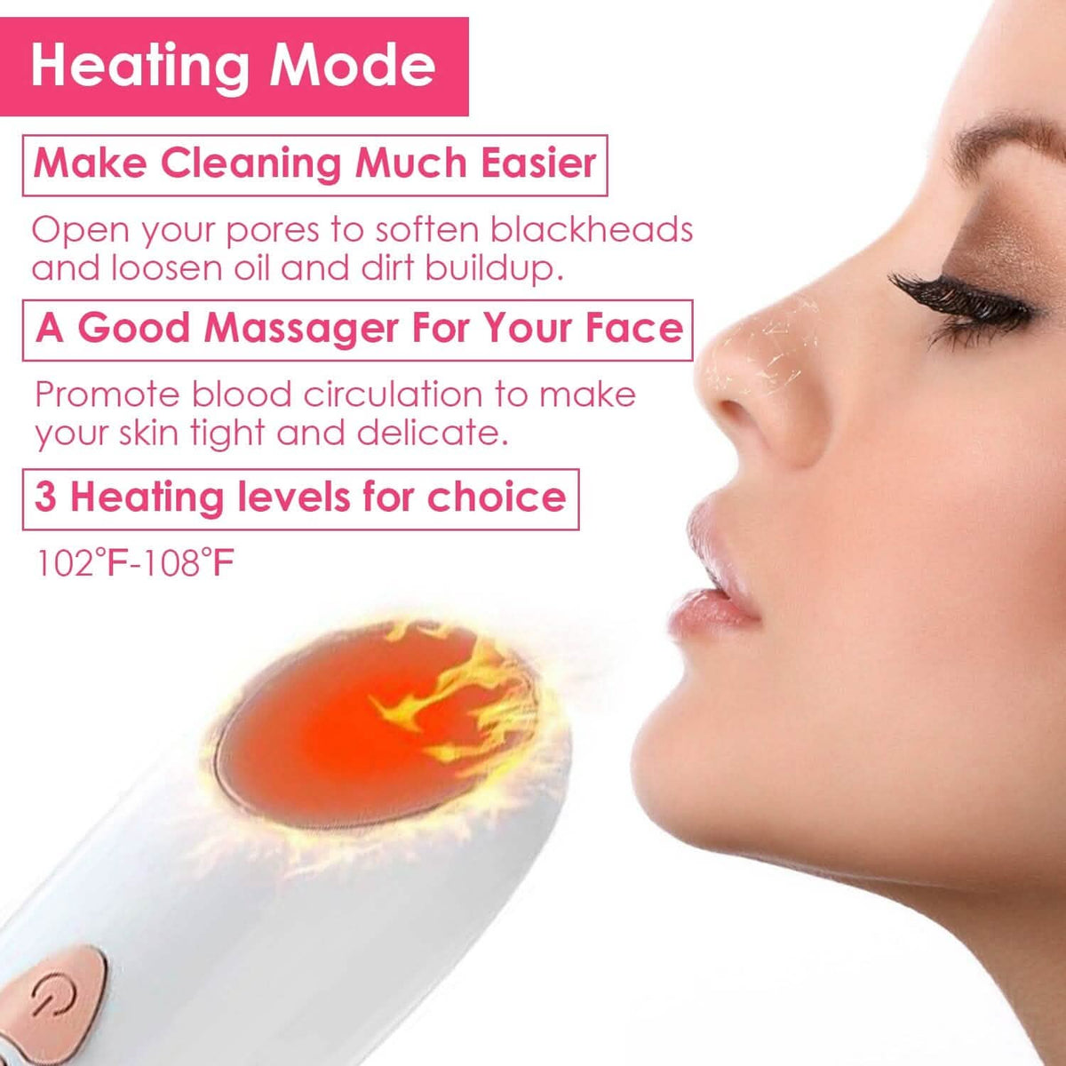 Blackhead Vacuum Remover Electric Blackhead Comedone Extractor - A-1 Thread Vault