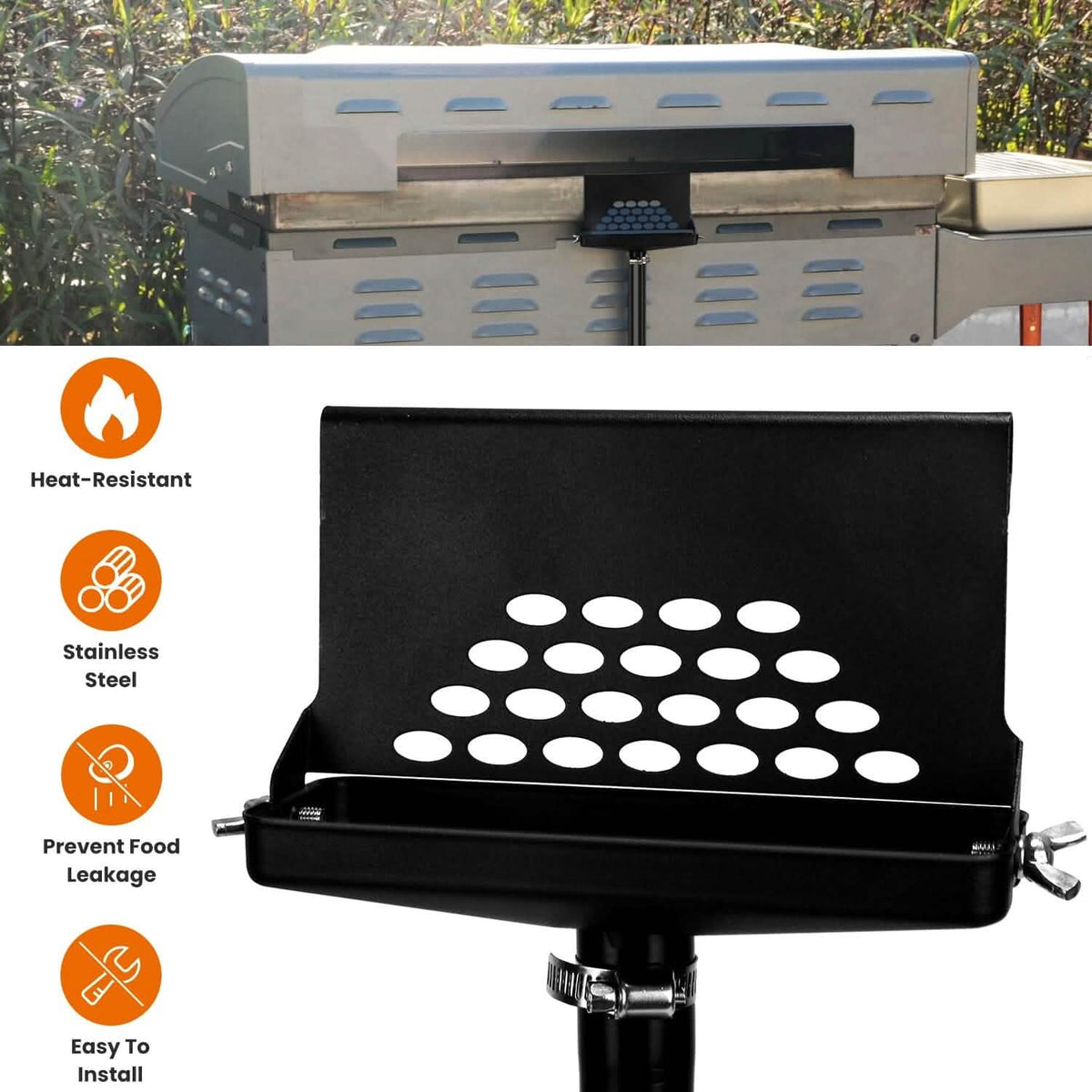 Blackstone Griddle Grease Catcher with Heat Resistant Hose Stainless Steel - A-1 Thread Vault